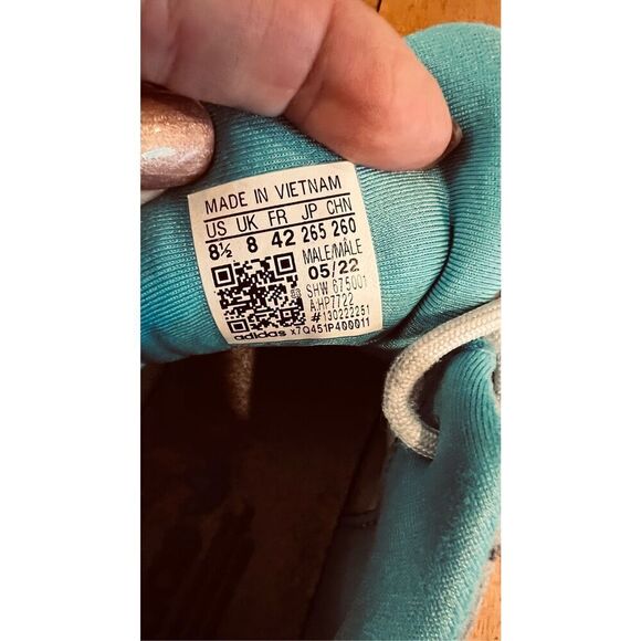 Adidas ZX 22 Boost White Plus Blue Gold Mens Sneakers SZ 8.5 - Picture 4 of 15